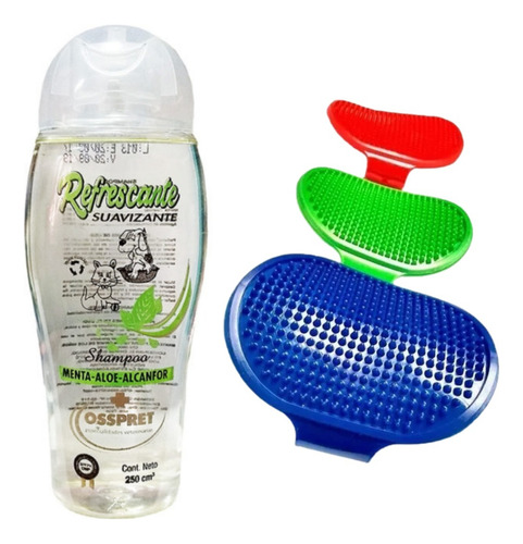 Shampoo Suavizante Refrescante Aloe Menta Perro Gato Osspret Fragancia Aloe Y Menta