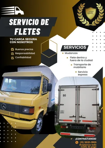 Fletes , Mudanza, Repartos Zona Sur ,oeste ,noerte