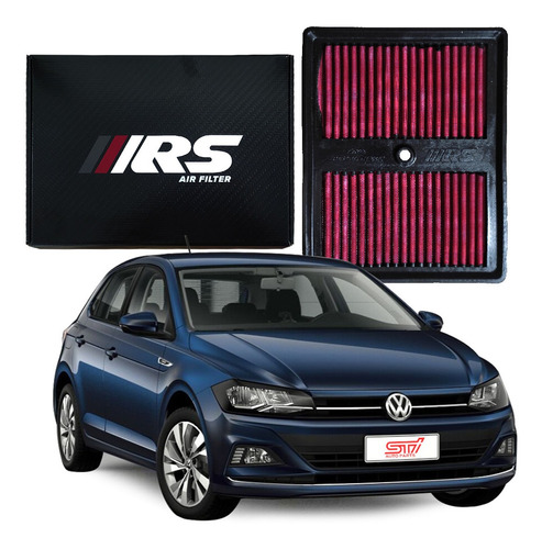 Filtro Ar Esportivo Inbox Rs Vw Virtus 1.0 200 Tsi 2018