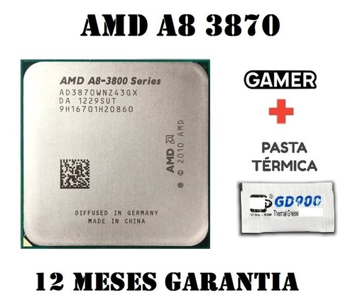 Processador Amd Fm1 A8-3870k 3.8ghz Amd Radeon Hd 6550d