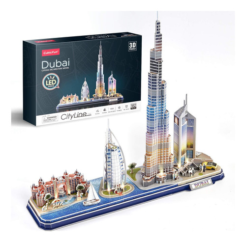 Cubicfun Rompecabezas 3d Para Niños De 8 A 10 Años Led Dubai