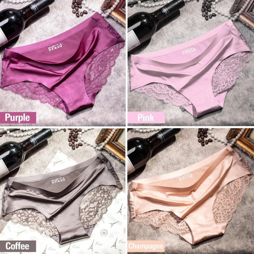 Imagen 10 de 10 de Bragas De Encaje Sin Costuras Para Mujer, 6 Piezas