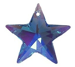 Cristal Swarovski Elements - Colgante Star 20mm L.sapphire