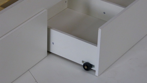 Imagen 5 de 8 de Cama Nido Doble Superpuesta 3x1 Camas Cuchetas Con 2 Cajones