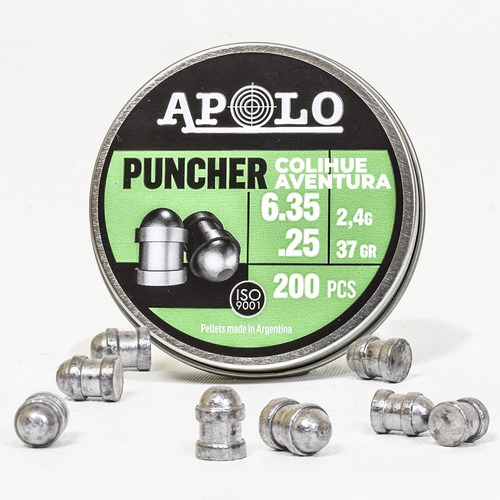 Balines Slugs Apolo Puncher - Cal 6,35mm - 37 Grains X200u