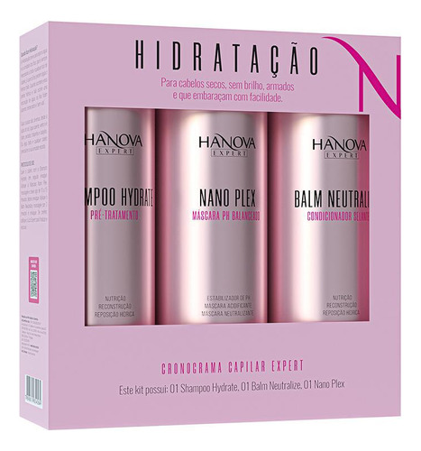 Box Hidratação - Shampoo Máscara E Balm Neutralize 500ml