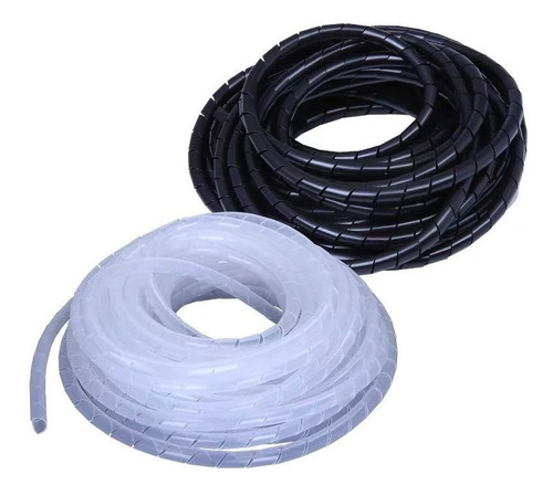 Imagen 1 de 4 de Espiral Organizador De Cable, Color Negro.
