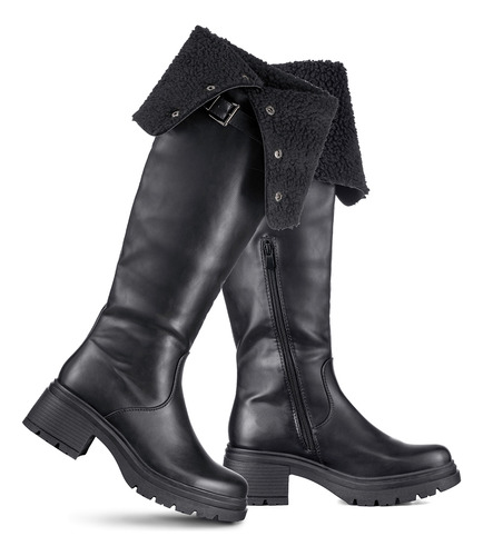 Botas Largas Mujer De Moda Comodo Tacon Grueso Weide Czy615
