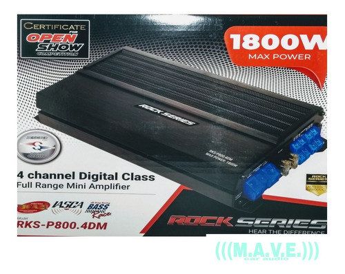 Imagen 1 de 8 de Amplificador. Nano. 4 CanalesRockseries .mod:rks-p800.4dm.