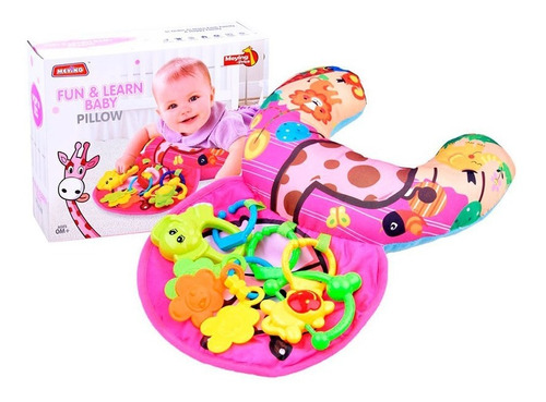 Almohadón Para Bebés C/ Sonajeros Niño Niña Baby Pillow