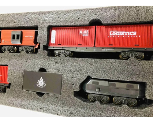 Tren De Carga A Bateria Con Luz , Sonido Y Efecto Humo 9077b