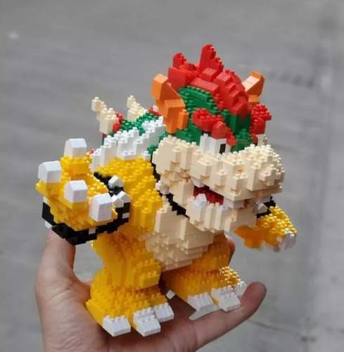 Mini Bloques Rompecabezas 3d Bowser Super Mario Bros Wonder Cantidad De Piezas 2276 2276