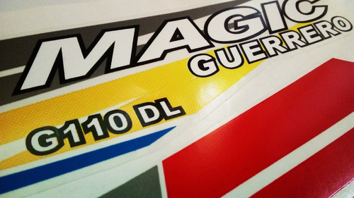 Kit Calcos Original Guerrero Magic 110. Completo