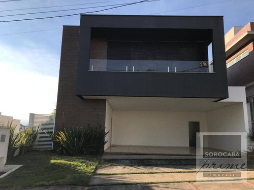 Imagem 1 de 30 de Sobrado Com 3 Dormitórios, 371 M² - Venda Por R$ 2.000.000,00 Ou Aluguel Por R$ 13.000,00/mês - Condomínio Residencial Giverny - Sorocaba/sp - So0110
