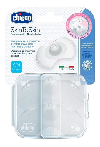 Imagen 1 de 2 de Chicco Pezoneras Skin To Skin Tamaño Pequeño