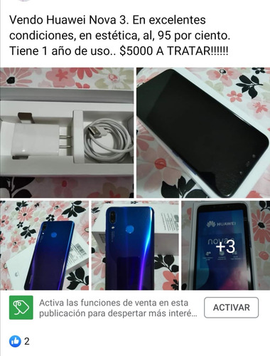 Celular Huawei Nova 3 (Usado)