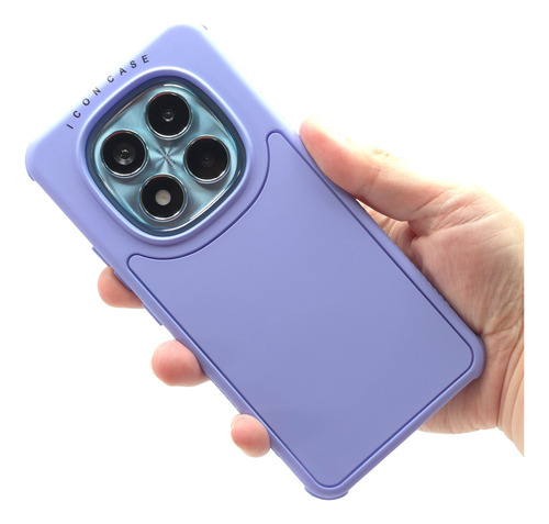 Funda 3 En 1 Para Redmi Note 14 Pro 4g Case Rudo Protector Lila Redmi Note 14 Pro 4g