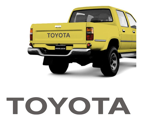 Faixa Toyota Hilux 1999/2005 Adesivo Grafite Tampa Traseira