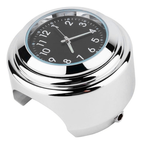 Reloj De Manillar De Motocicleta Cromado Precise Time