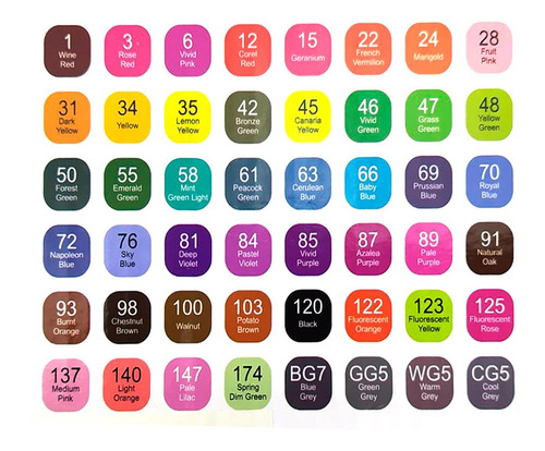 48 Marcadores Doble Punta Plumones Colores Subrayar Dibujo