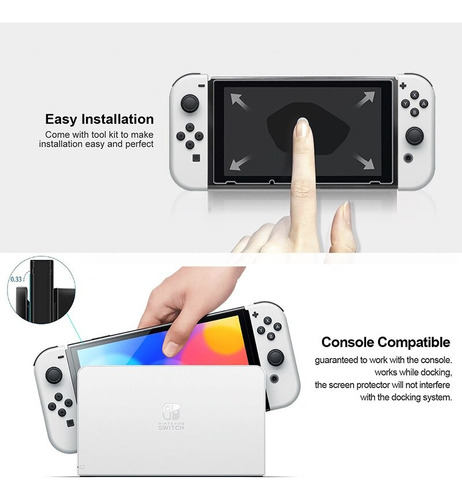 Mica De Cristal Templado Para Nintendo Swtich Lite