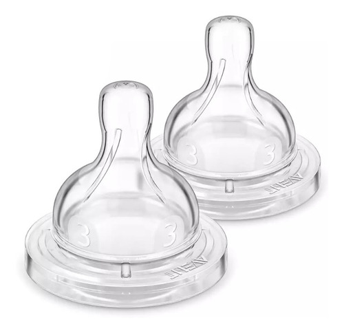 Tetina Classic - Flujo Medio 3 Orificios 2uni Philips Avent