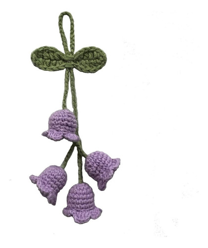 Nuevo Colgante De Coche Tejido A Mano Con Flor/espejo De
