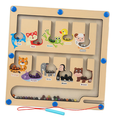 / Laberinto De Madera, Juego De Rompecabezas, Tablero Para