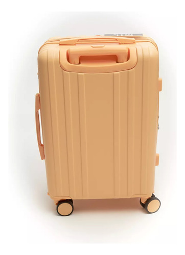 Valija Carry On 20 Pulgadas Mtl Abs Rígida Color Oro Ruedas Dobles 360° Liviana Resistente Equipaje De Mano Diseño Moderno Candado Tsa Organización Eficiente Ideal Viajes Negocios Placer Reforzada