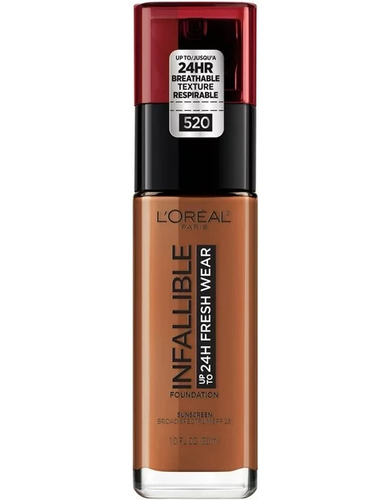 L'oreal Base Infallible Fresh Wear 24hr  520 Sienna