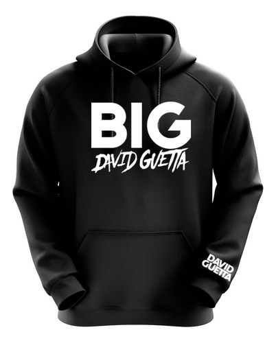 Polerón Negro David Guetta Diseño 1