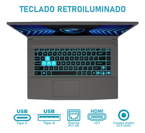 Laptop Gamer Msi Thin A15 Rtx 3050 Ryzen 5 7535hs 16gb 512gb