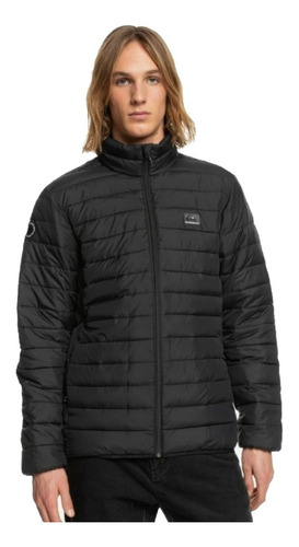 Campera De Hombre Quiksilver Scaly Fz Black Alto Invierno