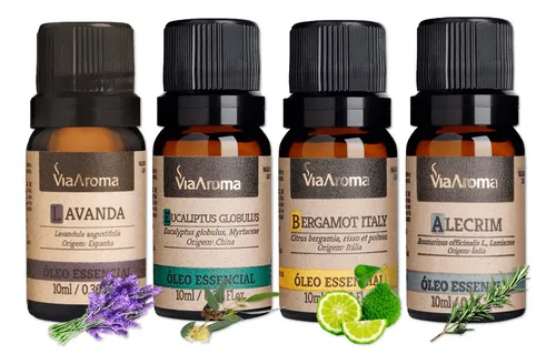 4 Melhores Aromas Via Aroma leo Essencial 100 Puro