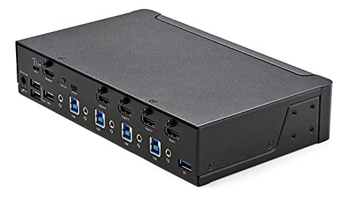 Startech.com Conmutador Kvm Hdmi De 4 Puertos - Monitor Únic