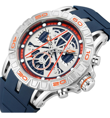 Reloj De Cuarzo Megir 8110 Para Hombre, Moderno, Deportivo,