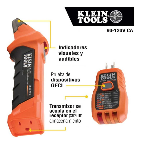 Detector Digital Cortacircuitos Klein Tools Et310 + Probador