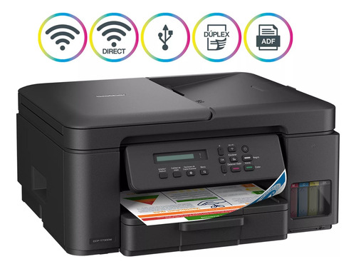 Impresora Multifuncional Brother Tinta Dcp-t730dw Duplex Adf