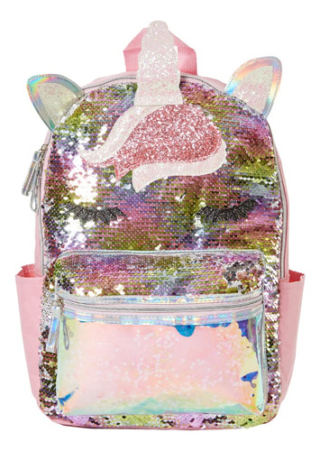 Club Libby Lu Mochila De Lentejuelas Con Tapa De Unicornio .