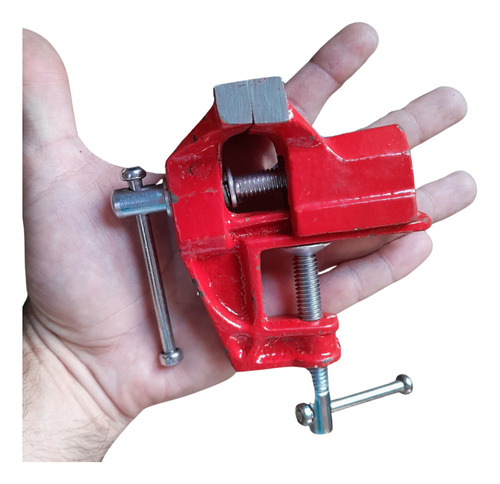 Mini Morsa Torno De Bancada Grampo 60mm Base Fixa C/nf