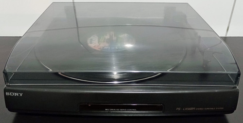 Toca Discos Sony Ps-lx56br Bi Volt Ver Vídeo Teste Funcionam Preto