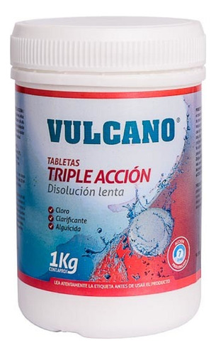 Cloro Tableta Triple Acción 1 Kg Vulcano