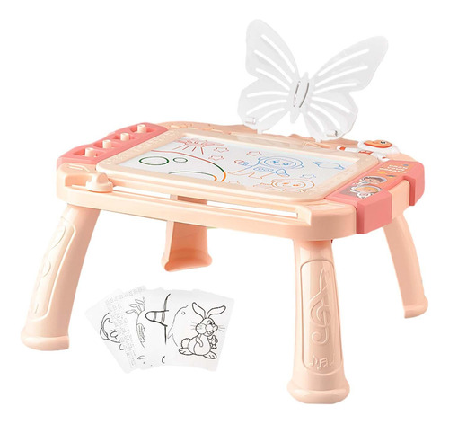 Tablero De Dibujo Magnético Con Patas Resistentes, Rosa