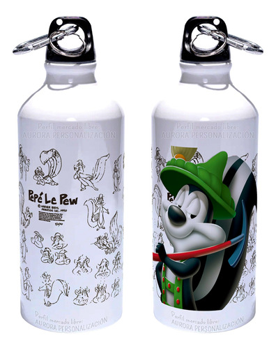 Caramañola Pepe Le Pew Looney Tunes 600ml Botilito