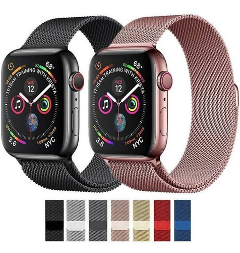 Imagen 1 de 2 de Correas Loop Milanese Magnetica Acero Apple Watch Reloj