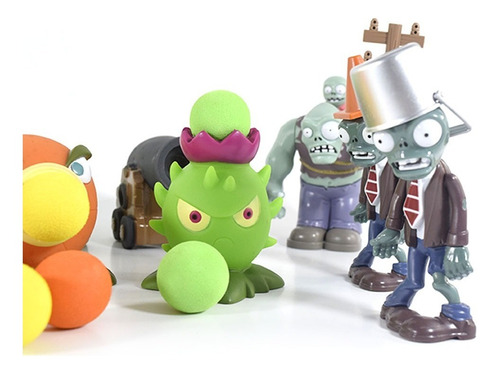 Imagen 4 de 4 de Juego Figuras Juguetes Plantas Vs Zombie Niños 22 Piezas