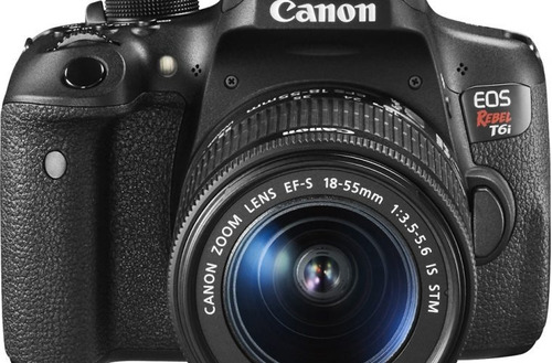 Camara Canon Eos Rebel T6i Lente 18-55 Stm Nueva 