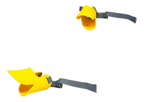 Focinheira Ajustável Bico De Pato Em Silicone Cachorro Cães Tamanho G