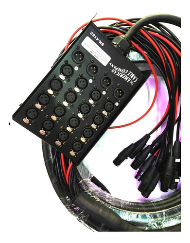 Imagen 3 de 3 de Snake Medusa 16 Canales 4 Retornos 30 Mts. American Cable