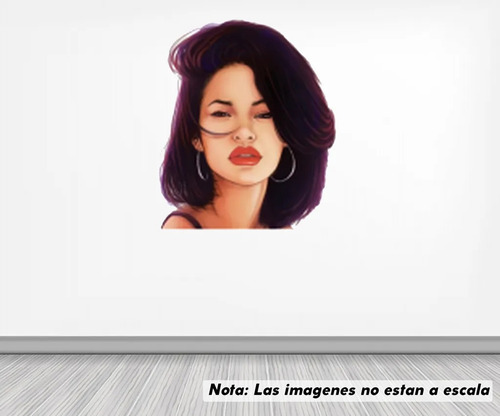 Vinil Sticker Pared 45cm Lado Selena Quintanilla Modld0082